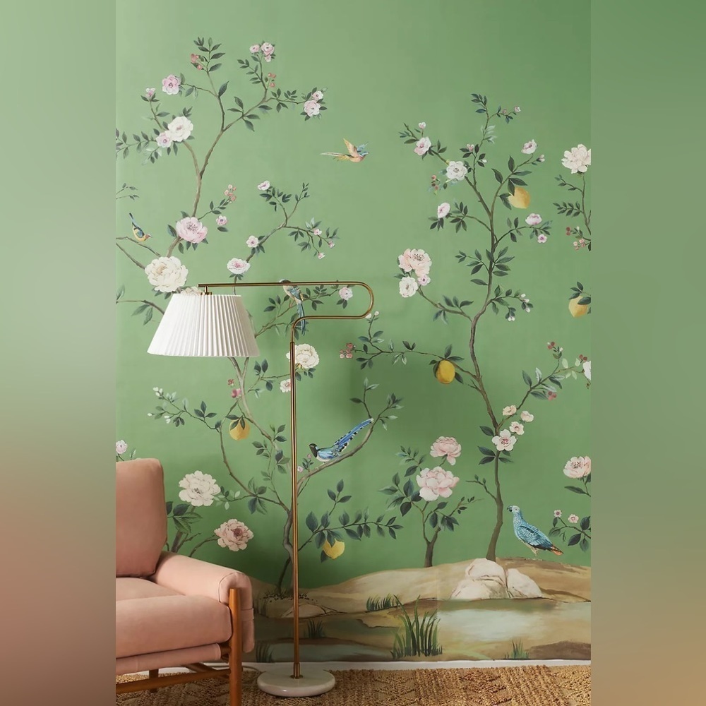 Anthropologie Blossom Chinoiserie Wall Mural NWT